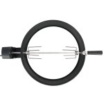 Vidaxl kit d'anneau de r�tissoire barbecue 47 cm noir