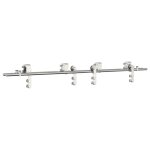 Vidaxl kit fixation porte coulissante 183 cm acier inoxydable argent�