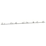 Vidaxl kit fixation porte coulissante 366 cm acier inoxydable argent