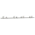 Vidaxl kit fixation porte coulissante 200 cm acier inoxydable argent�