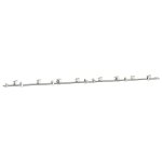Vidaxl kit fixation porte coulissante 400 cm acier inoxydable argent
