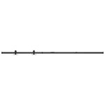 Vidaxl kit mini de porte d'armoire coulissante acier au carbone 183 cm
