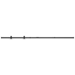 Vidaxl kit mini de porte d'armoire coulissante acier au carbone 200 cm