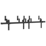 Vidaxl kit de quincaillerie de porte coulissante 152, 5 cm acier noir Vidaxl kit de quincaillerie de porte coulissante 152, 5 cm acier noir