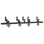 Vidaxl kit de quincaillerie de porte coulissante 152, 5 cm acier noir