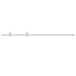 Vidaxl kit de quincaillerie de porte coulissante 183 cm acier blanc