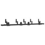 Vidaxl kit de quincaillerie de porte coulissante 183 cm acier noir Vidaxl kit de quincaillerie de porte coulissante 183 cm acier noir
