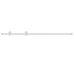 Vidaxl kit de quincaillerie de porte coulissante 200 cm acier blanc