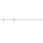 Vidaxl kit de quincaillerie de porte coulissante 200 cm acier blanc