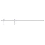 Vidaxl kit de quincaillerie de porte coulissante 200 cm acier blanc