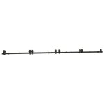 Vidaxl kit de quincaillerie de porte coulissante 366 cm acier noir Vidaxl kit de quincaillerie de porte coulissante 366 cm acier noir