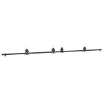 Vidaxl kit de quincaillerie de porte coulissante 400 cm acier noir