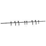 Vidaxl kit de quincaillerie de porte coulissante 400 cm acier noir