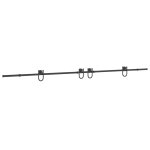 Vidaxl kit de quincaillerie de porte coulissante 400 cm acier noir