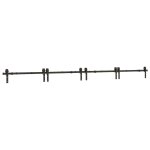 Vidaxl kit de quincaillerie de porte coulissante 400 cm acier noir