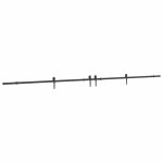 Vidaxl kit de quincaillerie de porte coulissante 427 cm acier noir Vidaxl kit de quincaillerie de porte coulissante 427 cm acier noir