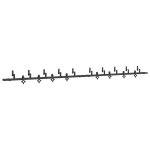 Vidaxl kit de quincaillerie de porte coulissante 427 cm acier noir