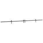 Vidaxl kit de quincaillerie de porte coulissante 427 cm acier noir