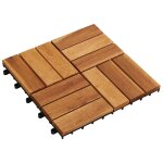 Vidaxl kit de tuiles de plancher en acacia 30 x 30 cm 20 pcs