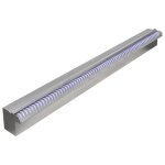 Vidaxl lame d'eau rectangulaire  led 90 cm en acier inoxydable pour piscine