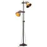 Vidaxl lampadaire avec 2 abat - jour multicolore e27