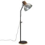Vidaxl lampadaire 25 w argent vintage 30x30x100 - 150 cm e27