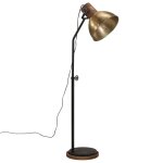 Vidaxl lampadaire 25 w laiton antique 30x30x100 - 150 cm e27