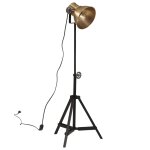 Vidaxl lampadaire 25 w laiton antique 35x35x65 / 95 cm e27