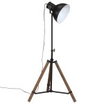 Vidaxl lampadaire 25 w noir 75x75x90 - 150 cm e27