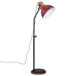 Vidaxl lampadaire 25 w rouge d�lav� 30x30x100 - 150 cm e27