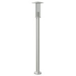 Vidaxl lampadaire d'extrieur argent 100 cm acier inoxydable