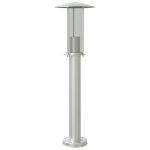 Vidaxl lampadaire d'ext�rieur argent� 60 cm acier inoxydable