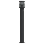 Vidaxl lampadaire d'extrieur avec capteur noir 110cm acier inoxydable