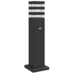 Vidaxl lampadaire d'ext�rieur avec capteur noir 50 cm aluminium