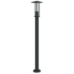 Vidaxl lampadaire d'ext�rieur noir 100 cm acier inoxydable