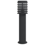 Vidaxl lampadaire d'ext�rieur noir 60 cm acier inoxydable