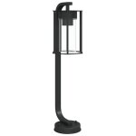 Vidaxl lampadaire d'extrieur noir 60 cm acier inoxydable