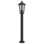 Vidaxl lampadaire d'extrieur noir 80 cm acier inoxydable