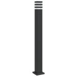 Vidaxl lampadaire d'ext�rieur avec sortie noir 110 cm aluminium