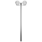 Vidaxl lampadaire de jardin 2 lampes 220 cm