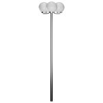 Vidaxl lampadaire de jardin 3 lampes 220 cm