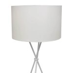 Vidaxl lampadaire avec support blanc 139 cm