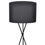 Vidaxl lampadaire avec support noir 139 cm