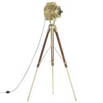 Vidaxl lampadaire  trpied bois de manguier massif 193 cm