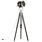 Vidaxl lampadaire à trépied noir bois de manguier massif 171 cm Vidaxl lampadaire à trépied noir bois de manguier massif 171 cm