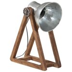 Vidaxl lampe de bureau 25 w argent vintage 30x17x40 cm e27