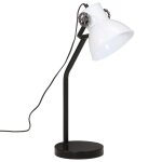 Vidaxl lampe de bureau 25 w blanc 17x17x60 cm e27
