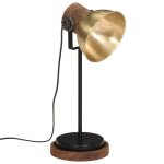 Vidaxl lampe de bureau 25 w laiton antique 17x17x50 cm e27