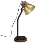 Vidaxl lampe de bureau 25 w laiton antique 18x18x60 cm e27