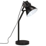 Vidaxl lampe de bureau 25 w noir 17x17x60 cm e27